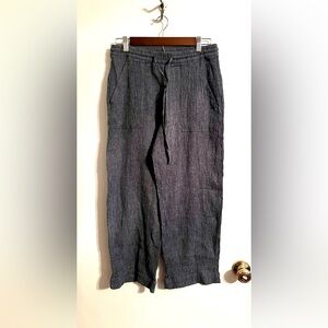 Pure Jill Casual Textured Drawstring Pants - Dark Gray - XS